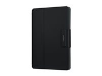 Targus Safe Fit - Tangentbord och foliefodral (roterande tangentbordsfodral) - universal, roterande - trådlös - Bluetooth 5.0 - svart THZ998ES