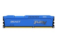 Kingston FURY Beast - DDR3 - moduuli - 8 Gt - DIMM 240-nastainen - 1600 MHz / PC3-12800 - CL10 - 1.5 V - puskuroimaton - non-ECC - sininen KF316C10B/8
