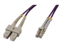 MCL - Câble réseau - LC multi-mode (M) pour SC multi-mode (M) - 0.5 m - fibre optique - 50 / 125 microns - OM4 - sans halogène FJOM4/SCLC-0.5M