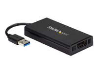 StarTech USB 3.0 to DisplayPort Adapter - DisplayLink Certified - 4K 30Hz - USB-/DisplayPort-adapter - TAA-kompatibel - USB typ A (hane) till DisplayPort (hona) - USB 3.0 - 9 m - stöd för 4K, USB-ström - svart - för P/N: MDP2DPMM10, MDP2DPMM3, MDP2DPMM6, MDP2DVIMM6BS, TB33A1C USB32DP4K