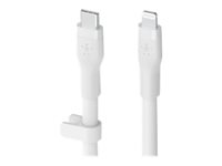 Belkin BoostCharge - Lightning-kabel - USB-C hane till Lightning hane - 3 m - vit CAA009BT3MWH
