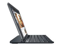 Logitech Ultrathin - Tangentbord och foliefodral - trådlös - Bluetooth - schweizisk - rymdgrå 920-006268