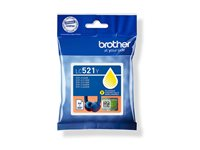 Brother LC521Y - Gul - original - kuddepack - bläckpatron - för Brother DCP-J1260W, DCP-J1310DW, DCP-J1313DW, DCP-J1460DW LC521Y