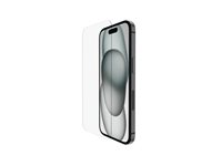 Belkin UltraGlass 2 - Skärmskydd för mobiltelefon - glas - för Apple iPhone 14 Pro, 15, 16 SFA095EC