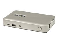 StarTech.com USB C Dock, USB-C to DisplayPort 4K 30Hz or VGA, Mini USB-C Laptop Docking Station with 65W Power Delivery Pass-Through Charging, 4-Port USB 3.1 Gen 1 Hub, GbE - Universal USB Type C Port Replicator (DKM30CHDPDUE) - Dockningsstation - USB-C 3.2 Gen 1 - VGA, DP - 1GbE - TAA-kompatibel - Storbritannien, Europa DKM30CHDPDUE