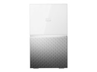 WD My Cloud Home Duo WDBMUT0200JWT - Personal cloud storage device - 2 telineet - 20 Tt - HDD 10 Tt x 2 - RAID 1, JBOD - Gigabit Ethernet WDBMUT0200JWT-EESN