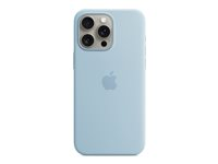 Apple - Skydd för mobiltelefon - MagSafe-kompatibilitet - silikon - ljusblå - för iPhone 15 Pro Max MWNR3ZM/A