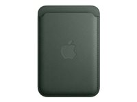 Apple - Lompakko matkapuhelimelle/luottokortille - MagSafe-yhteensopiva - mikrotvilli, FineWoven - ikivihreä malleihin iPhone 12, 13, 14, 15 MT273ZM/A