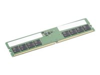 Lenovo - DDR5 - moduuli - 16 Gt - DIMM 288 nastaa - 4800 MHz - puskuroimaton - vihreä malleihin ThinkStation P2 30FR; P3 30GS 4X71N34264