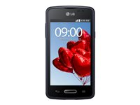LG L50 Sporty D213N - 3G pekskärmsmobil - RAM 512 MB / Internminne 4 GB - microSD slot - LCD-skärm - 4" - 800 x 480 pixlar - rear camera 3 MP - front camera 0,3 MP - svartblå LGD213N.ANEUKU