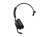 Jabra Evolve2 65 UC Mono - Kuulokkeet + mikrofoni - korvien päällä - muunneltava - Bluetooth - langaton - USB-C - melua vaimentava - musta 26599-889-899