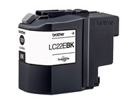 Brother LC22EBK - Superlång livslängd - svart - original - bläckpatron - för Brother MFC-J5920DW LC22EBK