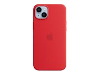 Apple - (PRODUCT) RED - takakansi matkapuhelimelle - MagSafe-yhteensopiva - silikoni - punainen malleihin iPhone 14 Plus MPT63ZM/A