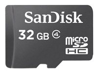 SanDisk - Flash-muistikortti - 32 Gt - Class 4 - microSDHC - musta SDSDQM-032G-B35
