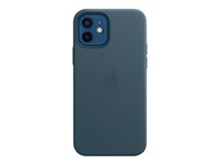 Apple - Skydd för mobiltelefon - med MagSafe - läder - baltisk blå - för iPhone 12, 12 Pro MHKE3ZM/A