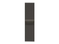 Apple - Slinga för smart klocka - 130 - 180 mm - grafit - för Watch Hermès Series 12, Hermès Series 9, SE 3, Series 10, Series 11, Series 12, Series 9 ML743ZM/A