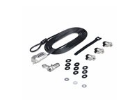 StarTech.com Laptop/Desktop & Peripheral Lock Kit, 9.8ft (3m) Cable - Arbetsstationslåsning kit - stöldförebyggande - svart & silver - 3 m - TAA-kompatibel 3M4-DESK-LOCKING-KIT