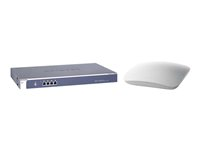 NETGEAR 20-AP Wireless Controller WC7520 - Enhet för nätverksadministration - 4 portar - 1GbE - AC 100/230 V - med 10 x NETGEAR ProSafe Wireless-N Access Point WNAP320 WC7532SKT-100PES