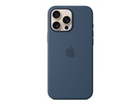 Apple - Skydd för mobiltelefon - MagSafe-kompatibilitet - silikon - denim - för iPhone 16 Pro Max MYYU3ZM/A