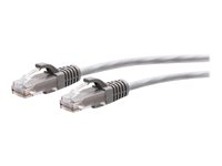 C2G 9ft (2.7m) Cat6a Snagless Unshielded (UTP) Slim Ethernet Network Patch Cable - Gray - Kytkentäkaapeli - RJ-45 (uros) to RJ-45 (uros) - 2.7 m - 4.8 mm - UTP - CAT 6a - valettu, piikitön - harmaa C2G30119