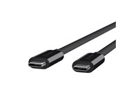 Belkin - USB-kabel - USB-C (hane) till USB-C (hane) - USB 3.1 - 5 A - 1 m - stöd för 4K, 10 Gbps SuperSpeed+ - svart F2CU052BT1M-BLK