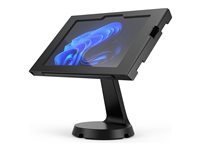 Compulocks Surface GO 1-4 Gen Apex Enclosure Mast Counter Stand - Monteringssats (hölje, ställ) - för surfplatta - låsbar - metallram - svart - skärmstorlek: 10"-10.5" - bänkskiva, väggmonterbar - för Microsoft Surface Go, Go 2, Go 2 for Business, Go 3, Go 3 for Business, Go 4 for Business 333B510APXB