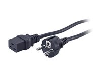 APC - Strömkabel - IEC 60320 C19 till power CEE 7/7 (hane) - AC 230 V - 2.5 m - svart - för P/N: SMT2200I-AR, SMT2200R2I-AR, SMT3000I-AR, SMT3000R2I-AR, SRT10RMXLIX806, SRT2200XLI-KR AP9875
