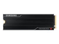 Samsung 9100 PRO MZ-VAP4T0 - SSD - krypterat - 4 TB - med kylfläns - inbyggd - M.2 2280 - PCI Express 5.0 x4 (NVMe) - 256 bitars AES - TCG Opal Encryption 2.0 - svart MZ-VAP4T0CW