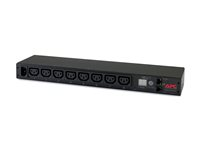 APC Metered Rack PDU AP7820B - Kraftdistributionsenhet (kan monteras i rack) - AC 200/208/230 V - 2300 VA - Ethernet 10/100 - ingång: IEC 60320 C14 - utgångskontakter: 8 (power IEC 60320 C13) - 1U - 1.98 m sladd - för P/N: AR4017A, SRT5KRMXLT-A, SRT6KRMXLT-A, SRT8KRMXLT-A, SRTL2K2RM1UWC, SRTL2K2RM1UWNC AP7820B