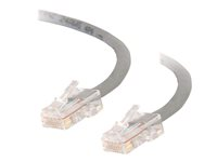 C2G Cat5e Non-Booted Unshielded (UTP) Network Patch Cable - Kytkentäkaapeli - RJ-45 (uros) to RJ-45 (uros) - 7 m - UTP - CAT 5e - säikeinen, uniboot - harmaa 83006