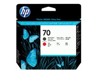 HP 70 - Punainen, mattamusta - tulostinpää malleihin DesignJet HD Pro MFP, T120, Z2100, Z3100, Z3100ps, Z3200, Z3200ps, Z5200, Z5400 C9409A