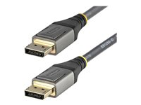 StarTech 6ft (2m) VESA Certified DisplayPort 1.4 Cable, 8K 60Hz HDR10, Ultra HD 4K 120Hz DP Video Cable, DisplayPort to DisplayPort Cable, DP Cord for Monitors/Displays, M/M - DP 1.4 Cable with Latches (DP14VMM2M) - DisplayPort-kabel - DisplayPort (hane) till DisplayPort (hane) - DisplayPort 1.4 - 2 m - formpressad, passiv, 8K60 Hz (7680 x 4320) stöd, 4K120 Hz (3840 x 2160) stöd - grå, svart DP14VMM2M