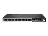 HPE Aruba Networking CX 8100 40x10GBase-T 8x10G SFP+ 4x40/100G QSFP28 Switch - Kytkin - L3 - Hallinnoitu - 40 x 100/1000/2.5G/5G/10GBase-T + 8 x Gigabit SFP / 10 Gigabit SFP+ + 4 x 40 Gigabit QSFP+ / 100 Gigabit QSFP28 - ilmavirtaus takaa eteenpäin - telineeseen asennettava R9W93A#ABB