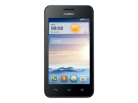 Huawei Ascend Y330 - 3G pekskärmsmobil - RAM 512 MB / Internminne 4 GB - microSD slot - LCD-skärm - 4" - 800 x 480 pixlar - rear camera 3 MP - svart 51059268