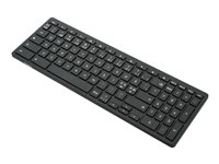Targus - Tangentbord - kan användas med Chromebook, antimikrobiellt - trådlös - Bluetooth 5.2 - QWERTY - Nordisk - tangentbrytare: Saxnyckel - svart - B2B AKB872NO