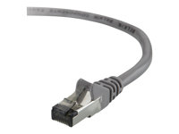 Belkin High Performance - Patch-kabel - RJ-45 (hane) till RJ-45 (hane) - 50 cm - UTP - CAT 6 - formpressad, hakfri - grå - för Omniview SMB 1x16, SMB 1x8; OmniView SMB CAT5 KVM Switch A3L980B50CM-S