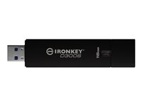 IronKey D300S - USB Flash-asema - salattu - 16 Gt - USB 3.1 Gen 1 - FIPS 140-2 Level 3 - TAA-yhdenmukainen IKD300S/16GB