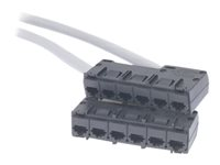 APC - Nätverkskabel - TAA-kompatibel - RJ-45 (hona) till RJ-45 (hona) - 1.5 m - UTP - CAT 5e - stigare - grå DDCC5E-005