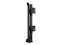Multibrackets M - Monteringssats (väggfäste) - dubbel vertikal bred skärm - för 2 LCD-bildskärmar - HD, VESA - stål - svart - skärmstorlek: 32"-50" - disk-monteringsbar 7350105214387