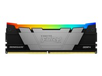 Kingston FURY Renegade RGB - DDR4 - moduuli - 8 Gt - DIMM 288 nastaa - 3200 MHz / PC4-25600 - CL16 - 1.2 V - puskuroimaton - non-ECC - musta KF432C16RB2A/8
