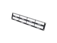 APC Data Distribution 2U Panel - Hölje för patch-panel - 2U - för P/N: AR106SH6, AR106VI, AR109SH4, AR109SH6, AR112SH4, AR112SH6, SCL400RMJ1U, SCL500RMI1UNC AR8452