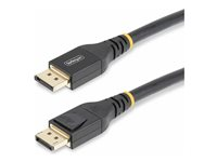 StarTech 33ft (10m) VESA-Certified Active DisplayPort 1.4 Cable, DP8K w/HBR3/HDR10/MST/DSC 1.2/HDCP 2.2, 8K 60Hz, 4K 120Hz Video - Active DP 1.4 Cable M/M (DP14A-10M-DP-CABLE) - DisplayPort-kabel - DisplayPort (hane) till DisplayPort (hane) - DisplayPort 1.4 - 10 m - stöd för 4K, stöd för 8K, aktiv, aktiv kopparkabel - svart DP14A-10M-DP-CABLE