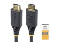 Startech 1.6ft (50cm) Premium Certified High Speed HDMI Cable, 4K60Hz - Premium hög hastighet - HDMI-kabel med Ethernet - HDMI hane till HDMI hane - 50 cm - svart - passiv, 4K60Hz stöd HDMI2-CABLE-4K60-50C