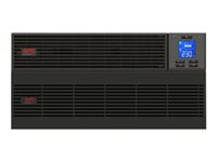 APC Easy UPS On-Line SRV - UPS (telineasennettava) - Vaihtovirta 230 V - 5000 watti(a) - 5000 VA - 9 Ah - RS-232, USB - lähtöliittimet: 1 - 5U - RAL 7010 - sekä Kiskosarja SRV5KRILRK