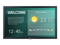 LG 22SM3G-B - 22" Diagonaaliluokka (21.5" katseltava) - SM3G Series LED-taustavalaistu LCD-näyttö - digital signage -ratkaisu sis. integroidun Pro:Idiomin - 1080 p 1920 x 1080 - musta 22SM3G-B