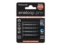 Panasonic Eneloop Pro HR-4UWXB - Akku 4 x AAA - NiMH - (uudelleenladattavat) - 930 mAh 184-1005