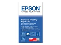 Epson Proofing Paper Standard - Puolimatta - 9 milliä - Rulla (43,2 cm x 30,5 m) - 240 g/m² - 1 rulla (rullat) vedospaperi malleihin SureColor SC-P10000, P20000, P6000, P7000, P7500, P8000, P9000, P9500, T3200, T5200, T7200 C13S045111