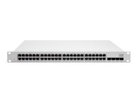 Cisco Meraki Cloud Managed MS250-48 - Kytkin - L3 - Hallinnoitu - 48 x 10/100/1000 + 4 x SFP+ - telineeseen asennettava, työpöytä MS250-48-HW