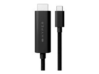 HyperDrive - Adapterkabel - USB-C hane till HDMI hane - 2.5 m - svart - 4K60Hz stöd, stöd för DP Alt-läge HD6007BKGL