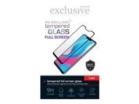 Insmat Exclusive - Näytön suojus tuotteelle matkapuhelin - koko ruutu - 2.5D - lasi - kehyksen väri musta malleihin Motorola Moto G04 861-1522